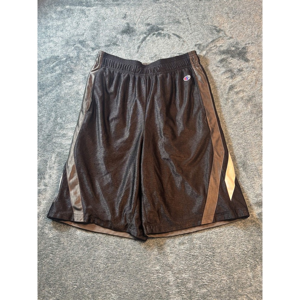 Champion Reversible Mesh Athletic Shorts Black Grey Small S Mens Basketball Gym